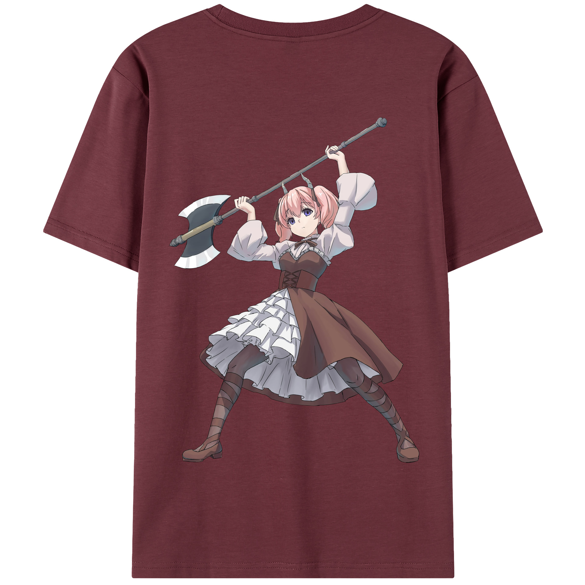 （画像用） 葬送のフリーレン Frieren 綿100％半袖Tシャツ（背面プリント）